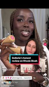 Golloria’s honest review about Rhode Blush#greenscreen #golloria #rhode  #rhodeskin #rhodeblush #honestreview #makeupreview #blush #tiktok  #rarebeauty #haileybieber @Rare Beauty