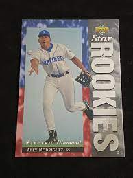 Rodriguez was one of 20 prospects that were printed on metallic foil, and being the no. Sold Price Mint 1994 Upper Deck Alex Rodriguez Rookie Electric Diamond 24 Baseball Card Invalid Date Edt