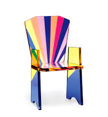 China oem design plexiglass chair with back, cheap bar. 1 Armchair In Plexiglass Tronetto Cast Acrylic Furnishings