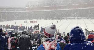 Snow still coats ralph wilson stadium where the buffalo bills play. A Perfect Storm Inside The Freezing Snowy Glorious Colts Bills Game The Football Girl