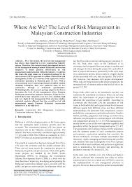 Opportunities for uk businesses in malaysia. Http Download Garuda Ristekdikti Go Id Article Php Article 1633125 Val 13549 Title Where 20are 20we 20the 20level 20of 20risk 20management 20in 20malaysian 20construction 20industries
