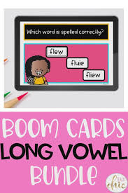 Long Vowel Boom Card Bundle Video Video In 2020 Teaching Vowels Kindergarten Learning Phonics