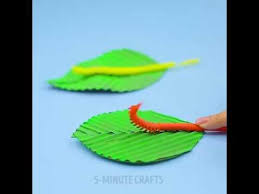 Straw Caterpillar Youtube Straw Crafts Worm Crafts Caterpillar Craft