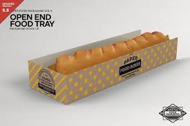 Download Open End Food Tray Packaging Mockup Packaging Mockup Food Box Packaging Food Trays