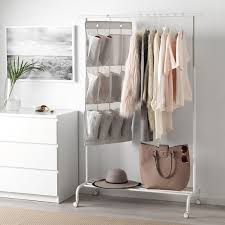 A shoe shelf organizer can be a great solution to cluttered spaces. Stuk Hanging Shoe Organizer W 16 Pockets White Gray 20 1 8x55 1 8 Ikea
