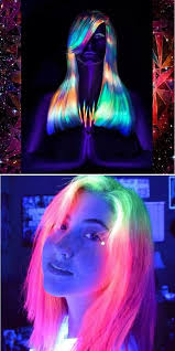 11 Coolest Rainbow Inspired Stuff Oddee Neon Hair Color Glow Hair Rainbow Hair Color