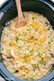 Combine all ingredients in crock pot. Crockpot Chicken And Rice Reader Favorite Real Housemoms