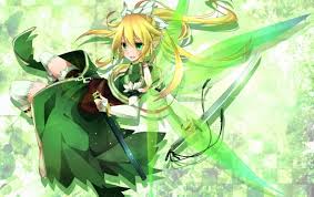 She just hasn't told you because she'd rather watch you blush and stutter about it. Blonde Hair Green Eyes Leafa Wallpapers