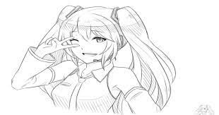 + item description + paperback: Coloring Page Of Hatsune Miku