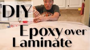 You can also use epoxy on bathroom countertops and floors. Epoxy Over Laminate Aka Formica Youtube