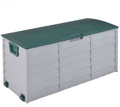 Need somewhere to store your garden furniture, gardening tools and equipment? K Amp A Company Outdoor Durable Plasic Storage Box Patio Garden Furniture Chest Lid Wheels Cabinet Container Organizer 70 Gallon Buy Online In United Arab Emirates At Desertcart Ae Productid 58302799