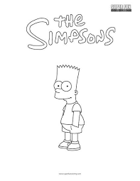 Coloring pages are a truly good means to captivate youngsters during travel or for your info, there is another 19 similar pictures of bart simpson coloring pages that dasia mills uploaded you can see below Bart Simpson Coloring Sheet Super Fun Coloring