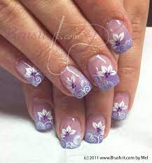 Nail Art Gallery Lilac Nail Art Designs Purple Nail Art Floral Nails
