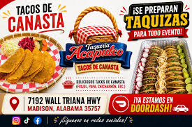 Tacos de Canasta "Acapulco"– Mexican Food truck — Mexican restaurant food truck in Madison, Alabama