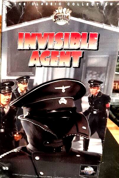 vhs new sealed INVISIBLE AGENT 1942 / 1993 WATERMARK John Hall Peter Lorre  RARE