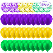 Check spelling or type a new query. 39pcs Mardi Gras Balloons Purple Green Gold Balloons 12 Inch Latex Balloons Confetti Balloons Set For Masquerade Party Mardis Gras Party New Orleans Theme Party Decorations Supplies Buy Online In Antigua And