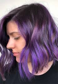 Go with the l'oreal brand if your going store bought, they do actually have a purple/blue tinted black but if. 63 Purple Hair Color Ideas To Swoon Over Violet Purple Hair Dye Tips