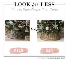 The Look For Less Pottery Barn Woven Tree Collar Tree Collar Pottery Barn Trendy Tree