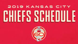The chiefs schedule is typically released in april. 2019 Kansas City Chiefs Schedule Youtube