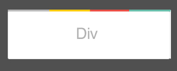 In the second div we have change all the properties at once in single properties. How To Create Multi Color Border With Css Stack Overflow