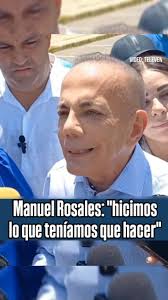 🗣️ #25May El candidato a la reelección como gobernador del estado #Zulia,  Manuel Rosales, indicó que no abandonará a la entidad., Video Televen , 🌍  Mantente informado en todo momento y en todo lugar ...