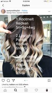 Apply vaseline to the base of the forehead and around the hairline to prevent staining. 81 Best Redken Color Formulas Ideas Redken Color Hair Color Formulas Redken Color Formulas