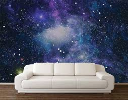 Space Wallpaper Wall Mural Stars Planets Wallpaper Wall Etsy Space Wall Decals Wall Murals Wall Wallpaper