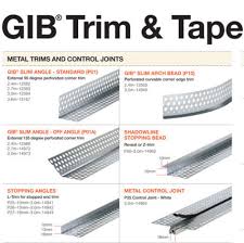 Gib Plasterboard Trim And Tape Selector Chart Gib