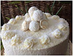 Layer Cake Raffaello Delices Sucres Sales Over Blog Com Gateau Raffaello Gateau Noix De Coco Layer Cake