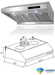 30 Under Cabinet Range Hood Duct Size Rounded 8 Inch Air Flow 900 Cfm Blower Motor Include Range Hoods Under Cabinet Range Hoods Kitchen Cabinets Prices