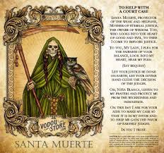 7 Day Candle Label Santa Muerte To Help With A Court Case The Vodou Store In 2020 Candle Labels Santa Muerte Santa Muerte Prayer
