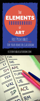 Elements Of Art Definitions Free Printable Resources The Kitchen Table Classroom Art Curriculum Elements Of Art Art Lessons Elementary