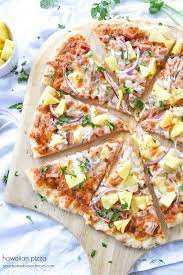 Hawaiian Pizza Your Homebased Mom Homemade Vegetable Pizza Recipe Homemade Hawaiian Pizza Pizza Recipes Homemade