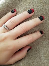 Black And Red Ombre Dip Nails Kinda Evil Fallnails Halloween Red Black Ombre Nails Dip Powder Sns Diamond Nails Ombre Nails Fragrance Free Products