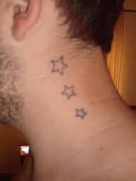 Stars are amazing both in the sky and on the neck, blazing in tattoo form. 3 Stars On My Neck 3rd Tattoo Done In Highworth Swindon Uk All Tattoos For Men