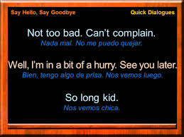 Dialogos Cortos En Ingles Say Hello Say Goodbye Frases En Ingles How To Speak Spanish English Vocabulary Words Spanish Language Learning