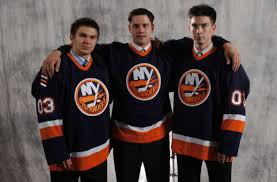The video, which showed clips of all 31 jerseys being modeled, saw the isles newest threads as a navy blue base with orange and white stripping. Islanders Three Takeaways From Playoff Like 1 0 Win Over Capitals Page 3