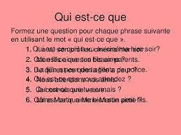 Les Questions Qui A Qui De Qui Qu Est Ce Qui Ppt Video Online Telecharger