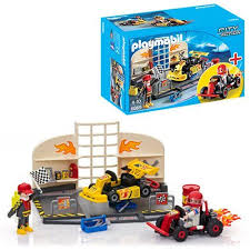 Playmobil 6869 Go Kart Garage Starter Set Playmobil Playmobil Playsets Beautiful Home Designs Go Kart Playset