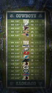 Dallas Cowboys Schedule Wallpaper Free Download In 2019