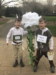 Jack With His Beanstalk And The Giant With His Golden Eggs Twin Costumes Kids Costumes Kids Book Character Costumes Nursery Rhyme Costume
