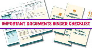 Address book, family calendar, family organiser, family organizer, family planner, home organizer, kitchen computer. How To Organize Important Documents In An Emergency Binder Or Household Notebook Decluttering Your Life