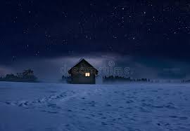 Find images of log cabin. Illuminated Log Cabin In Winter Night Stock Photo Image Of Romantic Celebration 164457758