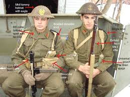 Officer Vs Enlisted Uniforms This Photo Shows The Differences Between The Officer S And Enlisted Battle Dress And Battle Dress Chain Of Command British Army