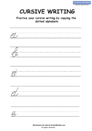 Worksheets are cursive practice upper and lower case letters cursive alphabet practice practice masters lower and upper case. Cursive Writing Practice Cursive Letters A E Worksheets For Third Grade English Worksheets Schoolmykids Com