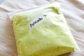 Scoop the mashed fruit into a resealable freezer bag and press into an even layer. Preserve Avocados In The Freezer For Fresh Avocado All Year