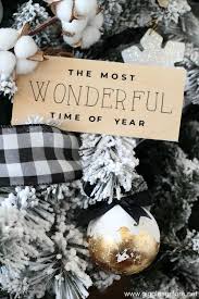 Black And White Buffalo Plaid Christmas Black And White Buffalo Plaid Farmhouse Christmas Tree Giggles Galore Christmas Tree Inspiration Plaid Christmas Tree Farmhouse Christmas Tree