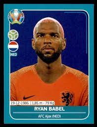 Panini Uefa Euro 2020 Preview Ryan Babel Netherlands No Ned24 Eur 1 17 For Sale Excellent Condition Sticker Size 49mm X 65mm In 2021 Ryan Babel Euro Panini