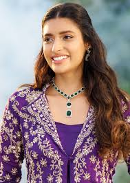 Purple Saree Matching Necklace For Saree Zari Embellished Purple Saree With  Blouse Latest 3045SR09