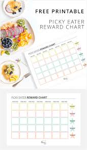 Free Printable Picky Eater Reward Chart Picky Eaters